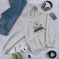 Pixel Arcade Unisex Hooded Sweatshirt — Grey