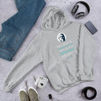 Plato Quote Unisex Hooded Sweatshirt — Grey