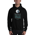 Plato Quote Unisex Hooded Sweatshirt — detail view 3