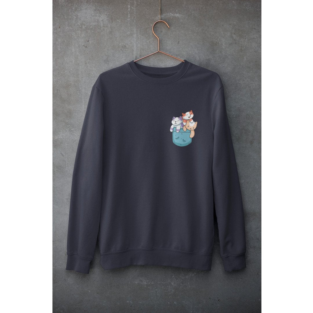 Pocket Cats Unisex Sweatshirt