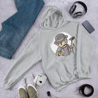 Poirot Kid Unisex Hooded Sweatshirt — Grey