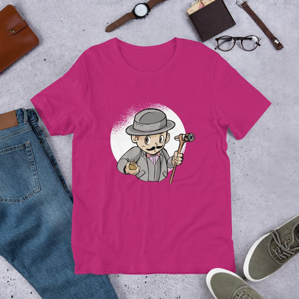 Poirot Kid Half Sleeve T-Shirt — Pink