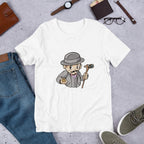 Poirot Kid Half Sleeve T-Shirt — White