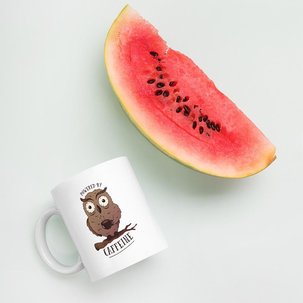 Powered by Caffeine Coffee mug — detail view 5