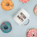 Pretending Happy Coffee Mug — back view