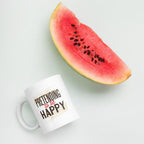 Pretending Happy Coffee Mug — detail view 5