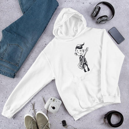 Punk Guitar Unisex Hooded Sweatshirt