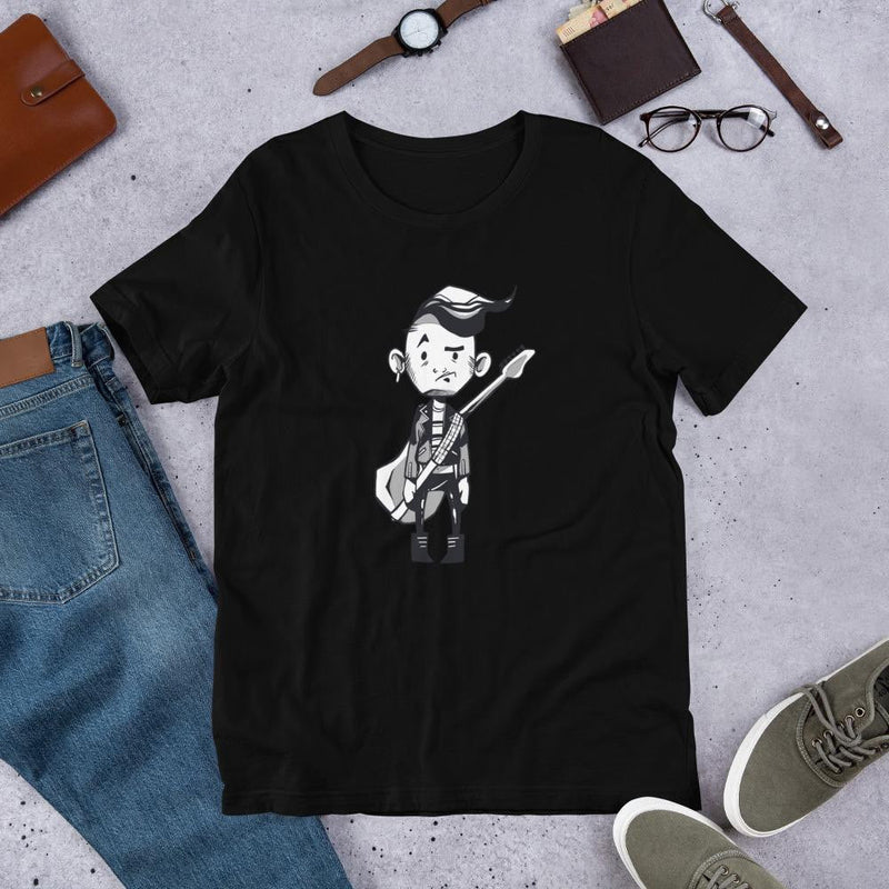 Punk Guitar Half Sleeve T-Shirt