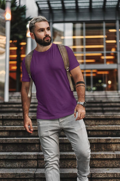Men/Unisex Plain Half Sleeve T-Shirt #Plus-sizes