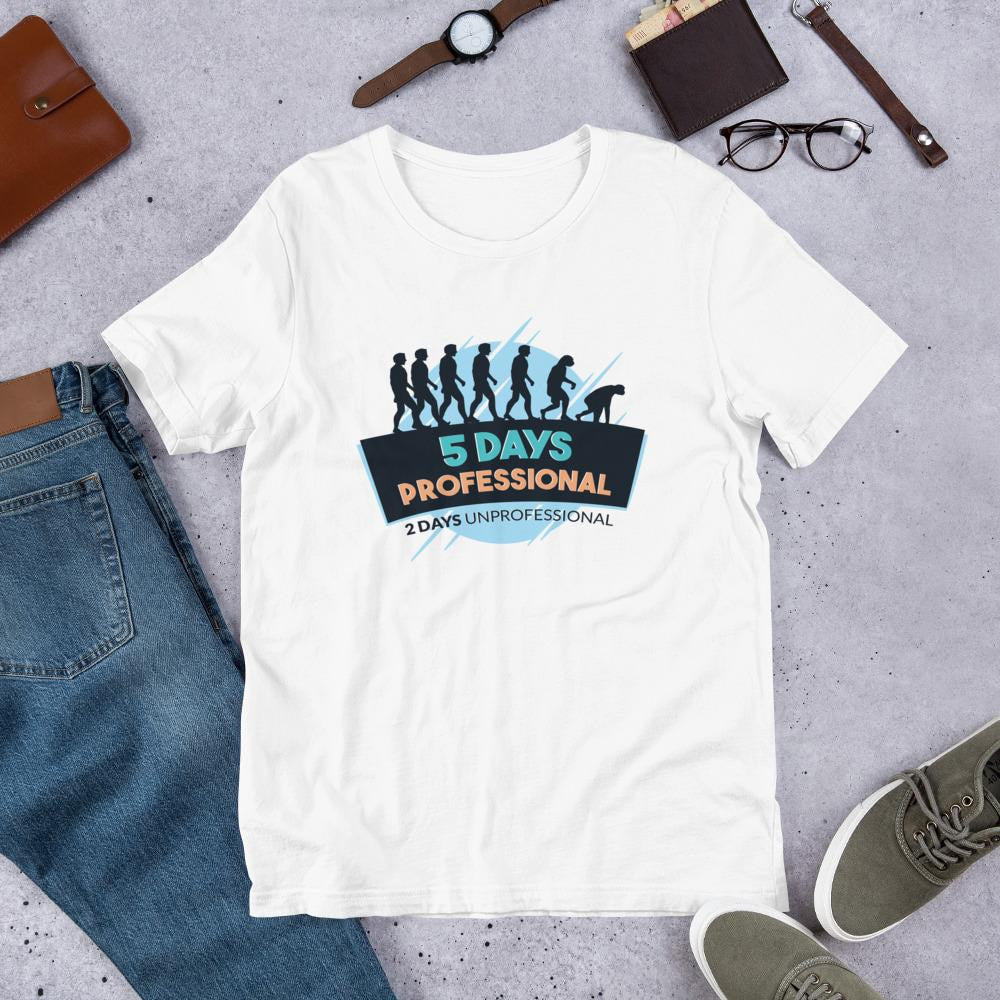 Weekend Half Sleeve T-Shirt — White