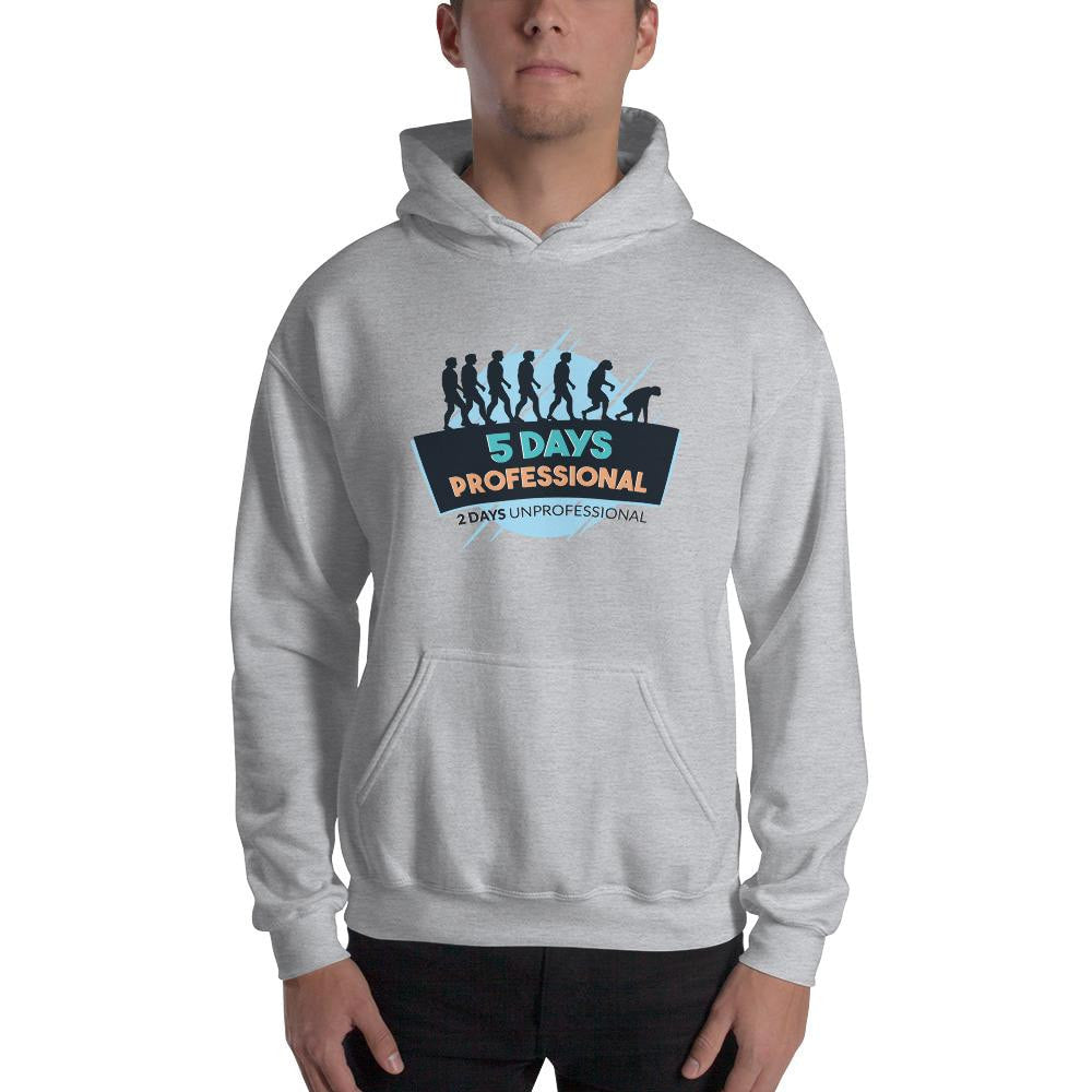 Funny Weekend Unisex Hooded Sweatshirt — detail view 2