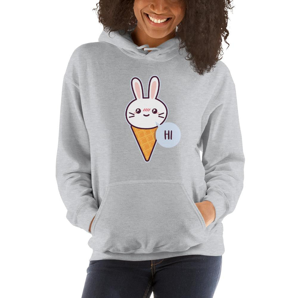 Cute Rabbit Unisex Hooded Sweatshirt