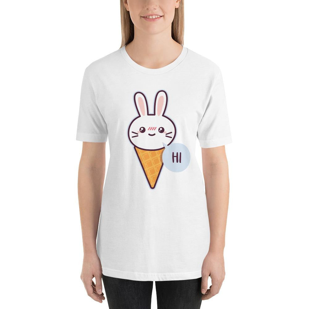 Cute Rabbit Half Sleeve T-Shirt