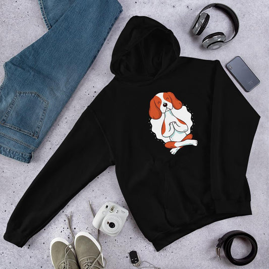Dog Yoga Unisex Hooded Sweatshirt