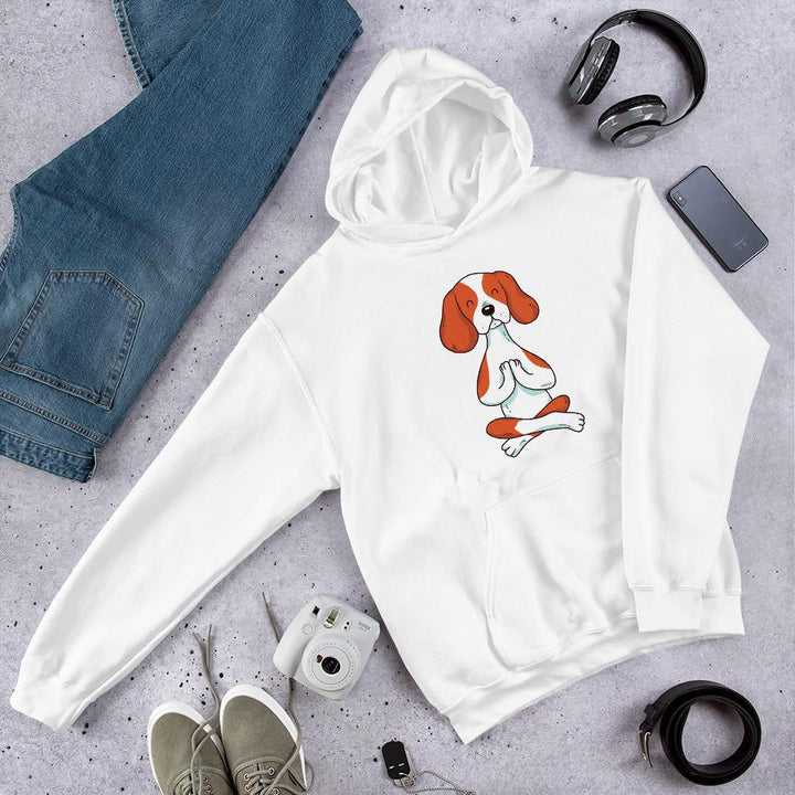 Dog Yoga Unisex Hooded Sweatshirt