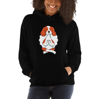 Dog Yoga Unisex Hooded Sweatshirt