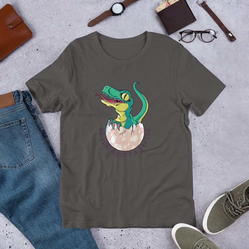 Raptor Half Sleeve T-Shirt — Charcoal