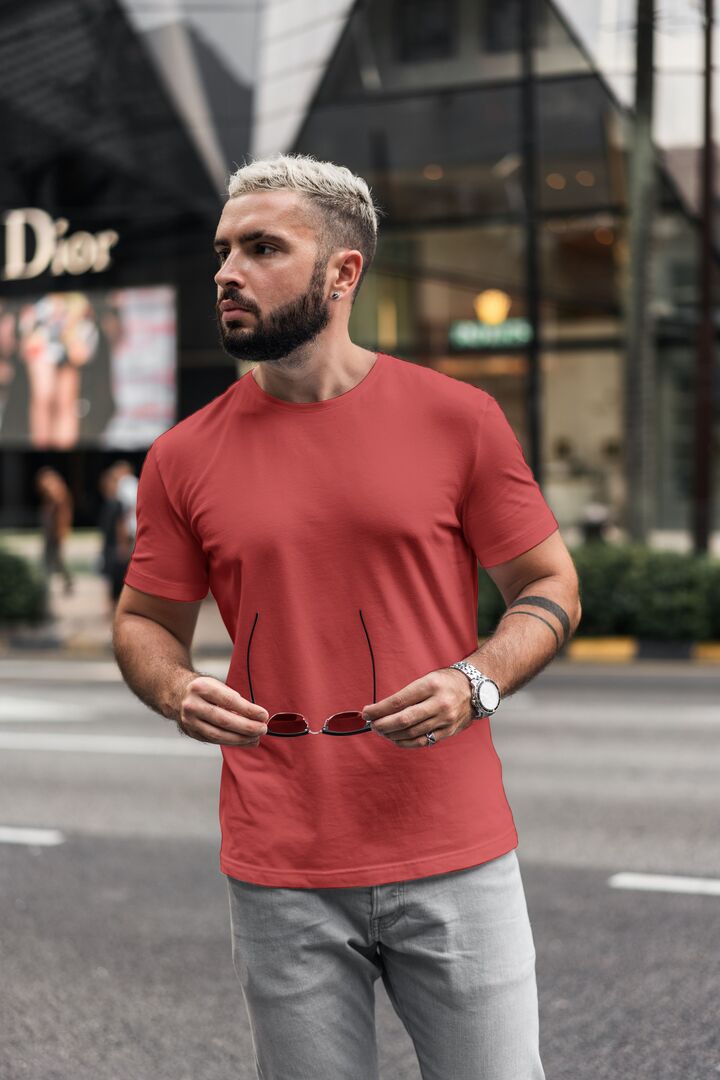 Men/Unisex Plain Half Sleeve T-Shirt #Plus-sizes