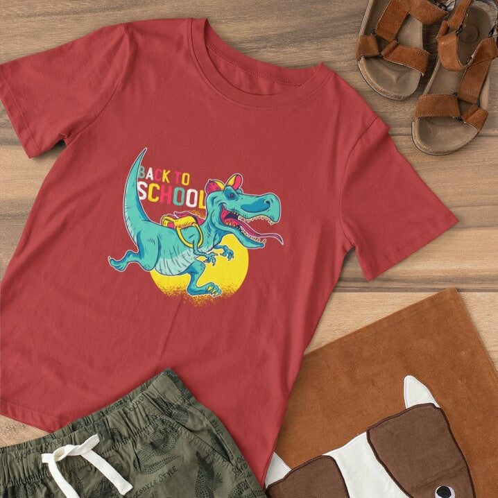 Back to School-Dino Toddler's T-Shirt — 1 (3)