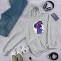 Cool Shady Dog Unisex Hooded Sweatshirt — Grey