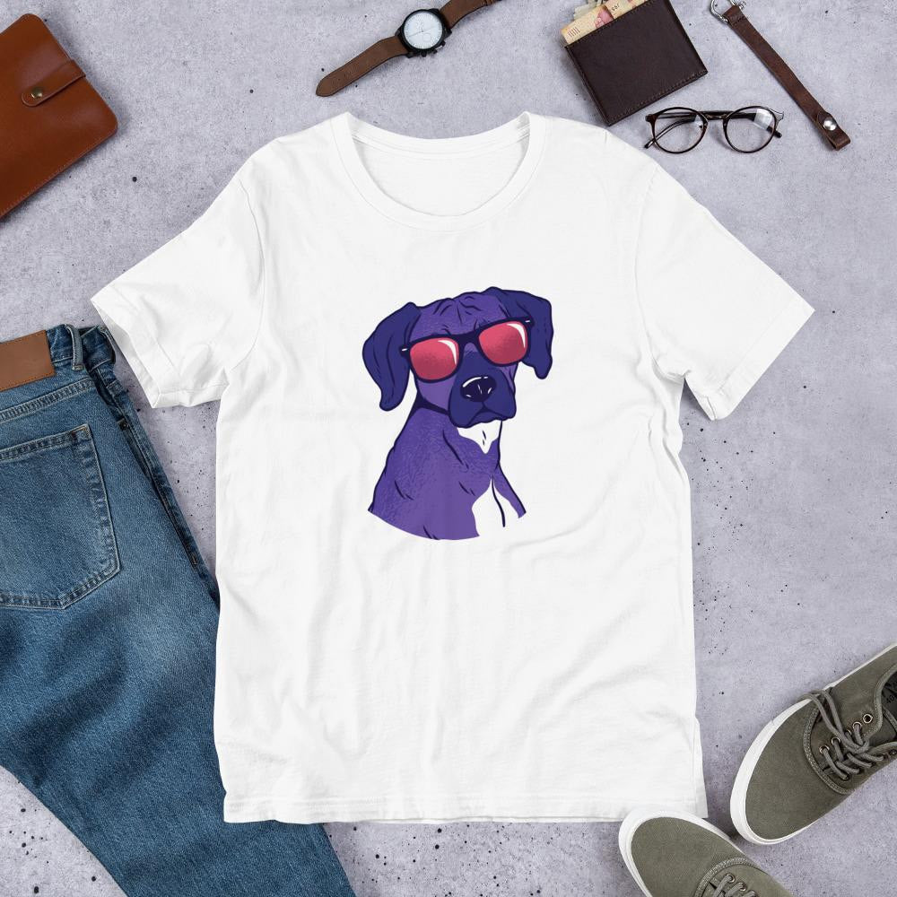 Cool Shady Dog Half Sleeve T-Shirt — front view