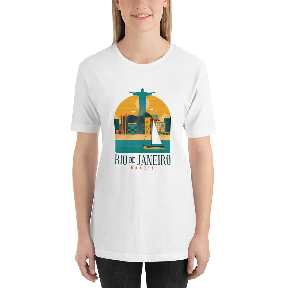 Rio De Janeiro Half Sleeve T-Shirt — back view