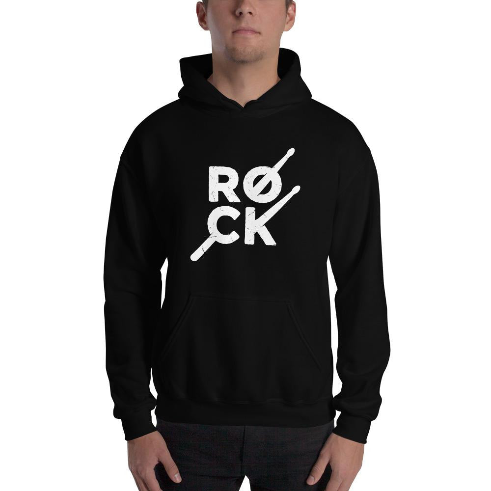 Rock Music Unisex Hooded Sweatshirt — detail view 3