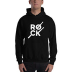 Rock Music Unisex Hooded Sweatshirt — detail view 3
