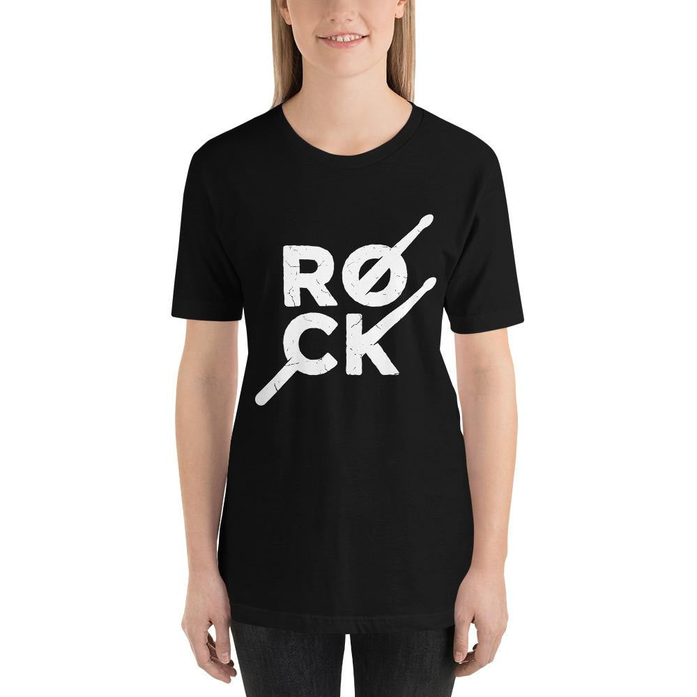 Rock Half Sleeve T-Shirt — Black