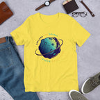 Explore The Galaxy Half Sleeve T-Shirt — Yellow