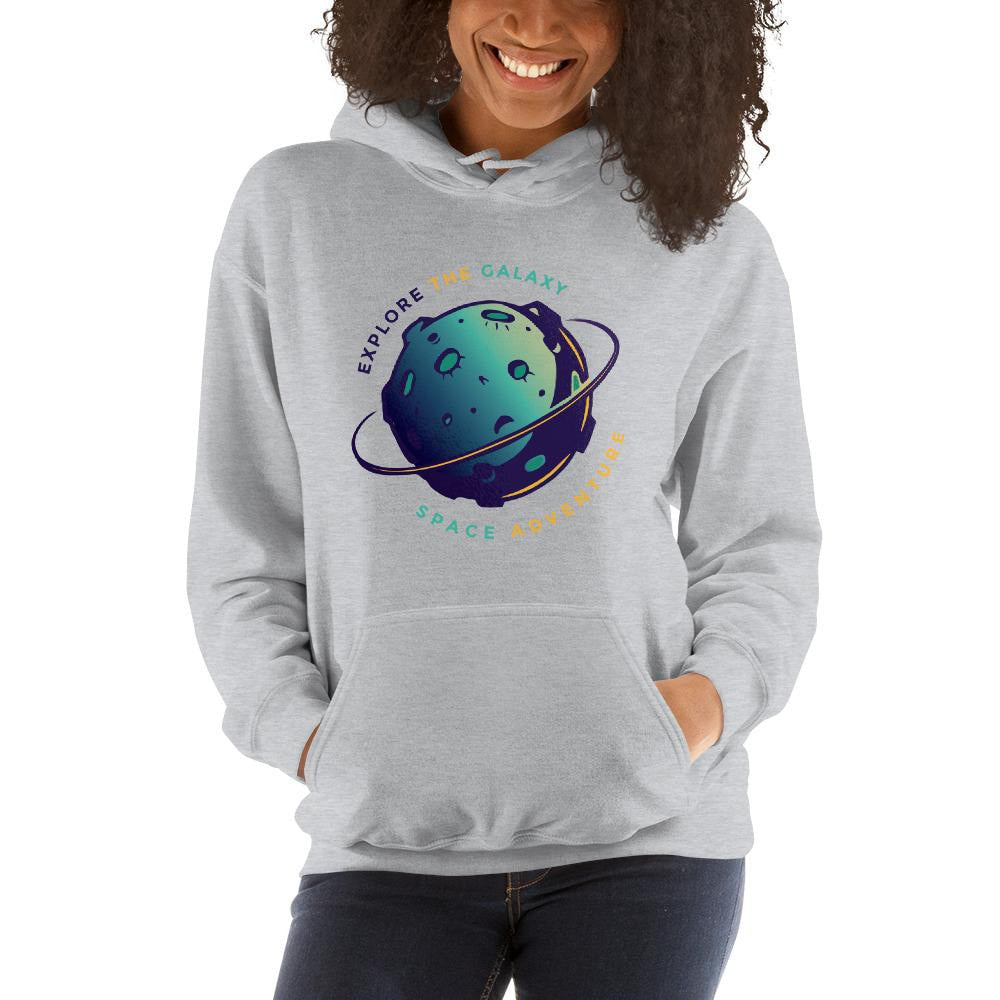 Explore The Galaxy Unisex Hooded Sweatshirt — detail view 3