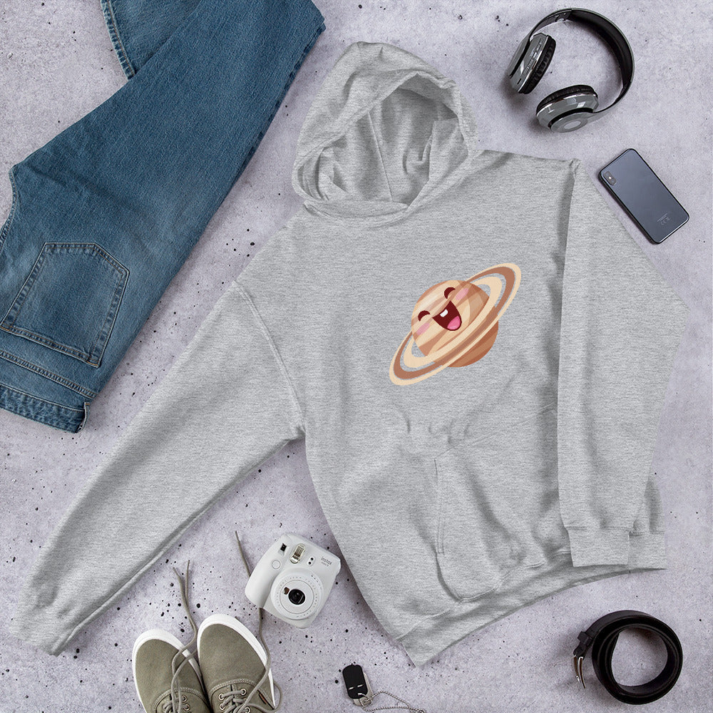 Saturn Cartoon Unisex Hooded Sweatshirt