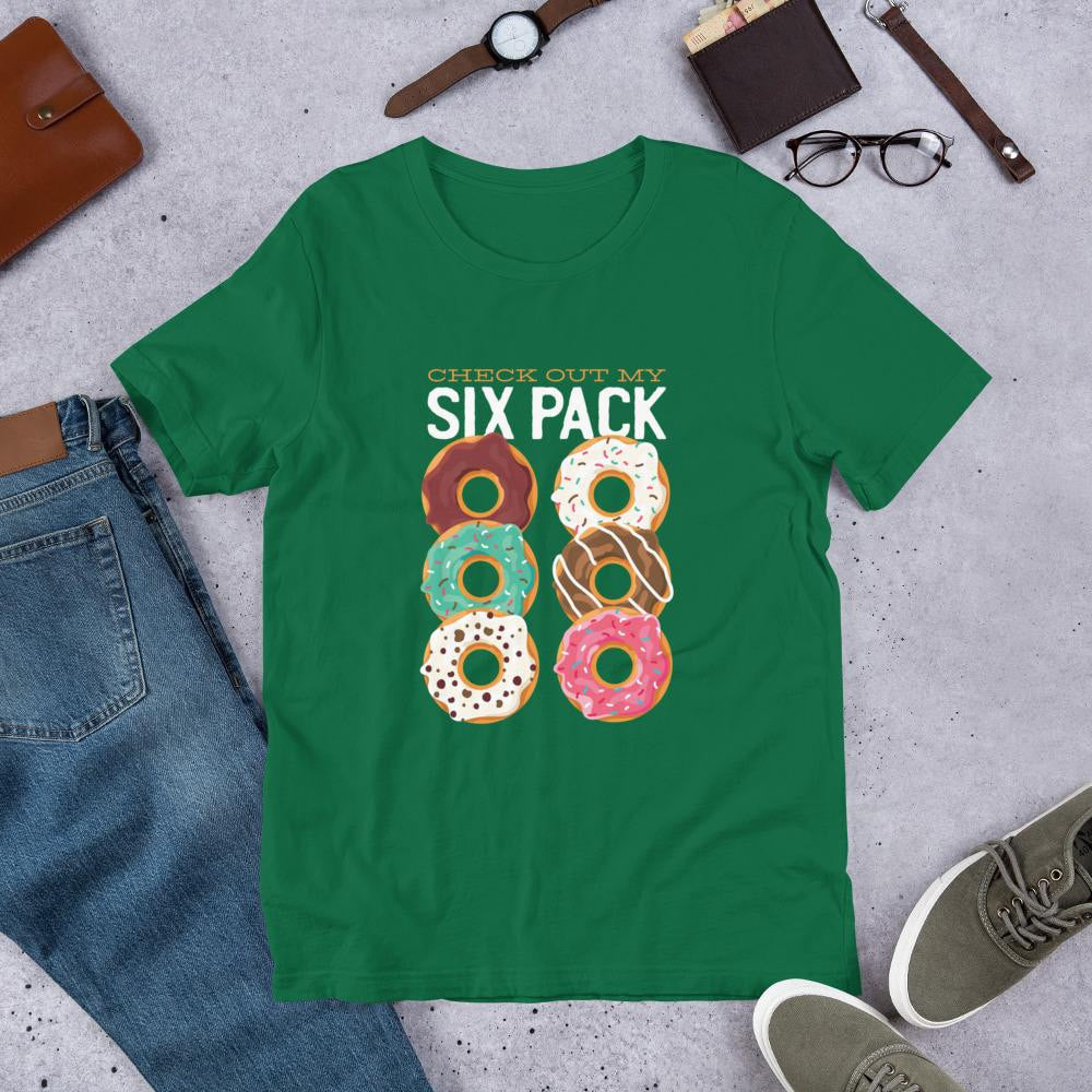 Donut Six Pack Half Sleeve T-Shirt — Green
