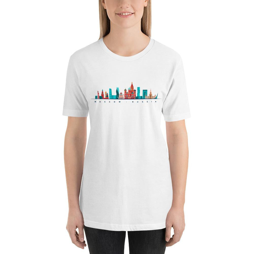 Moscow Skyline Half Sleeve T-Shirt — back view