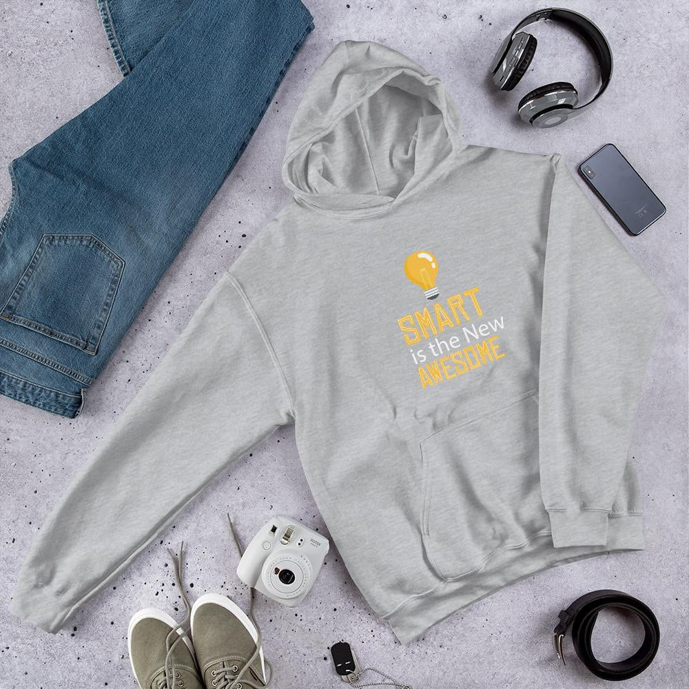 Smart Is Awesome Unisex Hooded Sweatshirt