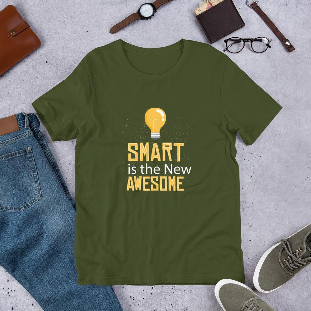 Smart Is Awesome Half Sleeve T-Shirt