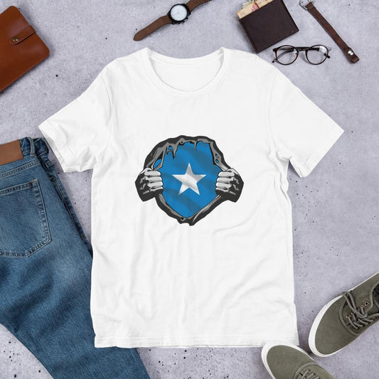 Somalia Flag Half Sleeve T-Shirt