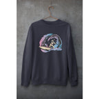 Space Paddleboarding Unisex Sweatshirt — Navy