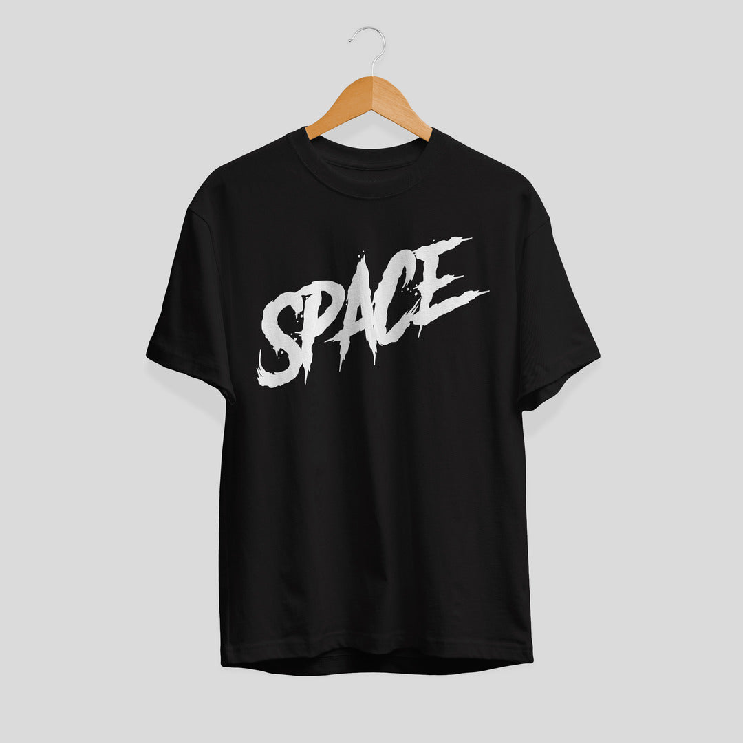 Space Typography Unisex Half Sleeve T-Shirt