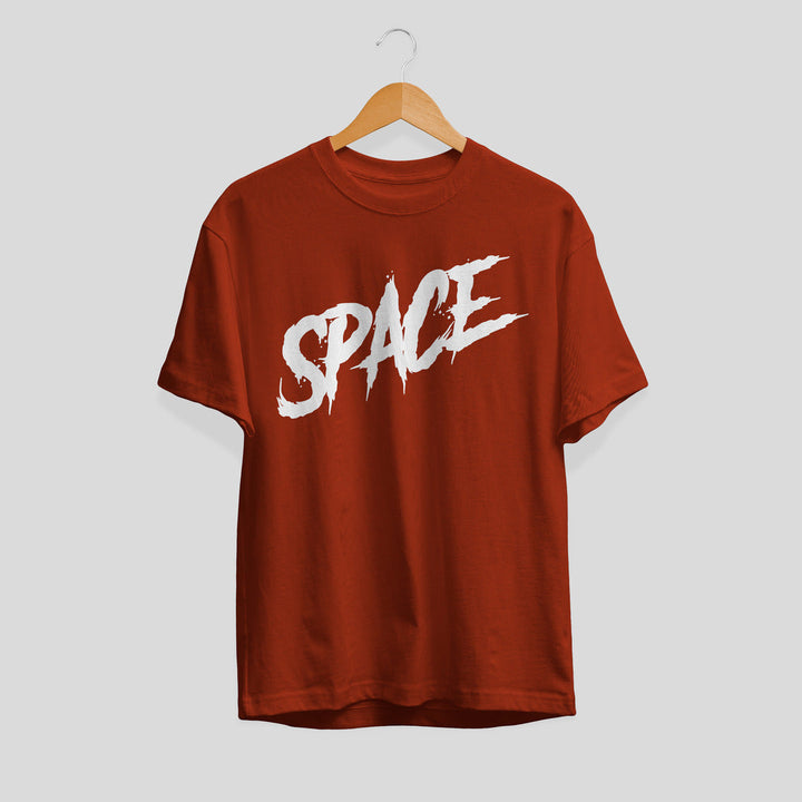 Space Typography Unisex Half Sleeve T-Shirt