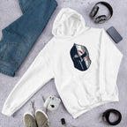 Spartan Helmet Unisex Hooded Sweatshirt — White