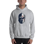 Spartan Helmet Unisex Hooded Sweatshirt — detail view 2