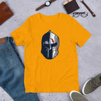 Spartan Helmet Half Sleeve T-Shirt — Gold