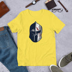 Spartan Helmet Half Sleeve T-Shirt — Yellow