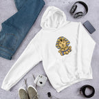Sphynx Yoga Unisex Hooded Sweatshirt — White