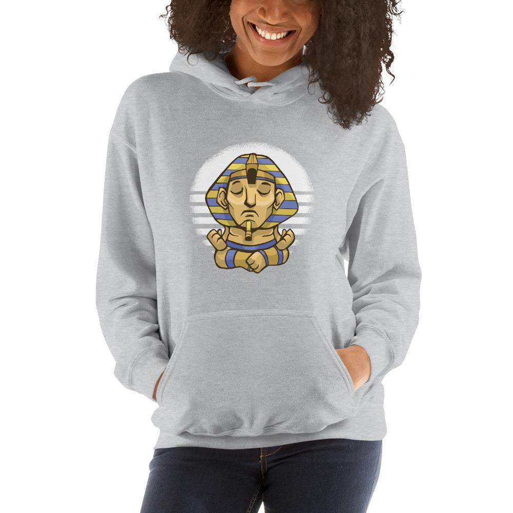Sphynx Yoga Unisex Hooded Sweatshirt — detail view 3