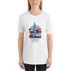 Split Croatia Half Sleeve T-Shirt — back view