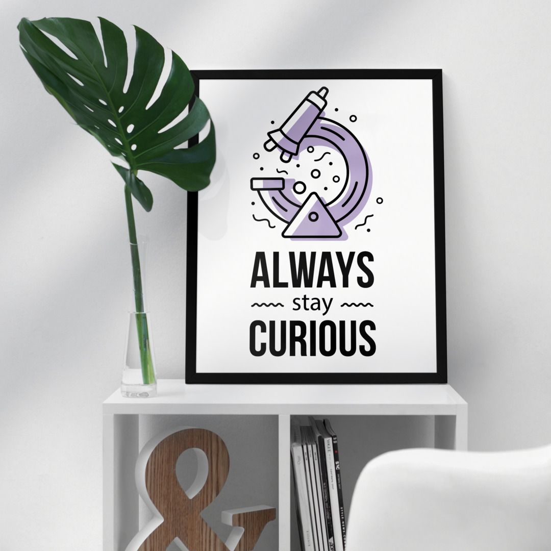 Stay Curious Framed Poster