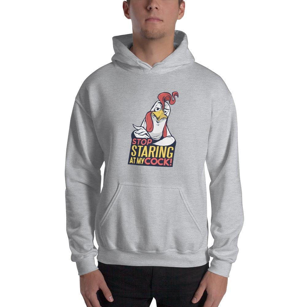 Stop Staring Unisex Hooded Sweatshirt — detail view 4