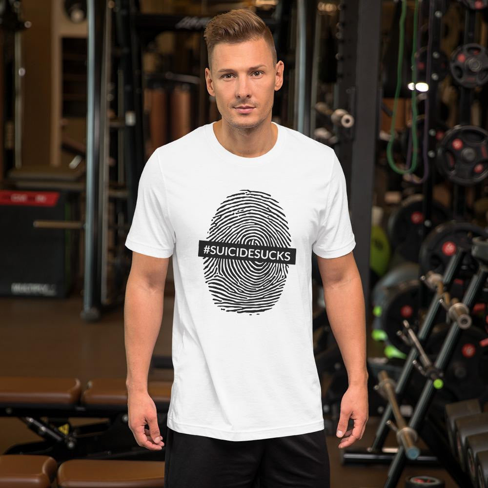 Suicide Sucks Half Sleeve T-Shirt — back view